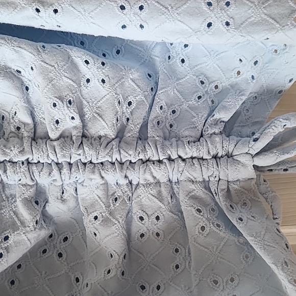 SO BRAND WOMENS BLUE JUNIOR SIZE PUFF SLEEVE SUMMER TOP PLUS SIZE 3X - Picture 5 of 14